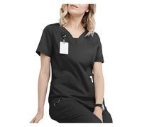 HNULGVI Tenue InfirmièRe Vêtements de Lavage des Mains à Manches Courtes for Bloc opératoire, Hauts for Femmes, Salopettes, Blouses d'infirmière et Chirurgien(Color14,XXXL)