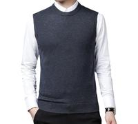 HNVAVQ Gilet Pull pour Homme 100% Cachemire, Pulls tricotés sans Manches