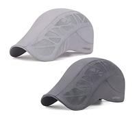 HNVAVQ Lot de 2 Casquette Beret Plate Homme Femme été,Respirant Réglable Casquette,Vintage Newsboy Flat Caps Chapeau