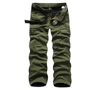 HNVAVQ Pantalon Doublé en Polaire Thermique Automne Hiver pour Homme Pantalon Tactique Cargo