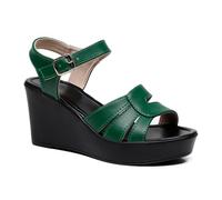 HNVAVQ Sandales à Talon Compensé Femme Mode Été Semelle Épaisse Confortables Chaussures Habillées Décontractées pour Travail Mariage Vacances