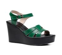 HNVAVQ Sandales à Talon Compensé Femme Mode Été Semelle Épaisse Confortables Chaussures Habillées Décontractées pour Travail Mariage Vacances