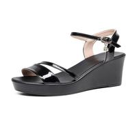 HNVAVQ Sandales Compensées Double Bride Femme