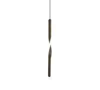 HNVBDOPAE Lustre Luxueux, Lampe Cylindrique À Tête, Lampe À Suspension À Tube Long Led En Aluminium, Éclairage Spot, Décoration de Cuisine, Salon, Lustre de Bar, Plafonnier À Lumière Chaude/B/Lumière