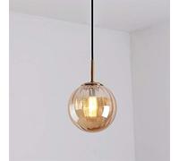 HNVBDOPAE Plafonniers, Lampe En Verre À Motif D'Eau, Petit Lustre de Chevet de Chambre À Coucher, Lampe À Suspension Boule Moderne, Plafond de Barre de Salle À Manger/D/C/Un