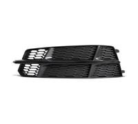 HNVCYT Voiture Antibrouillard Cache Voiture Avant Pare Chocs Feu Antibrouillard Calandre Cache Grille Alvéolée Hexagonale Pour Audi A6 C7 A6L S-Line 2015-2018 4G0807681AN (Black Left)