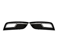 HNVCYT Voiture Avant Pare Chocs Inférieur Antibrouillard Abat Jour Calandre Cache Phare Nid D'abeille Grille Pour Audi A4 B8.5 2013-2016 Voiture Antibrouillard Cache(B-Chrome)