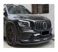 HNVCYT Voiture Avant Pare-Chocs Lèvre Diffuseur Spoiler Déflecteur Garde Séparateur Menton Pelle Tablier Kit Carrosserie pour Mercedes pour Benz AMG GLB35 2019-2022(Carbon Fiber Look)