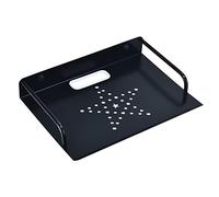 HNVNER Étagère Murale pour Routeur, Support Mural pour Petit Projecteur, Flottantes Etagères en Métal pour Boîtiers Multimédias/TV Box/Haut-Parleurs/Modem (1 Niveaux, Petite)