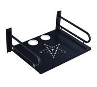 HNVNER Multimédia Étagère Flottantes Murale étagères pour Lecteurs DVD/Boîtes De Câble/Consoles De Jeux/Accessoires De Télévision (Unique Couche)