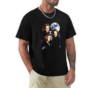 hnw The X Files Many Moods of Dana Scully Men's T Shirt Moon Gillian Anderson FBI Black L