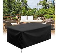 HNYDM Housse de Table Jardin, 220x80x15cm/LxWxH 600D Tissu Oxford Housse Salon de Jardin Exterieur Rectangulaire, Bache Salon de Jardin Exterieur Impermeable Anti-UV Housses pour Mobilier de Jardin