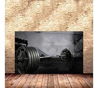 Hnyjyfa Affiche Decoration salle sport domicile Bodybuilder homme d'entraînement Poster Art mural citation motivation Muscle Man Gym Toile tableau remise forme inspirante d'exercice 0309153