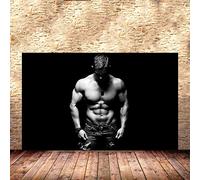Hnyjyfa Affiche Decoration salle sport domicile Bodybuilder homme d'entraînement Poster Art mural citation motivation Muscle Man Gym Toile tableau remise forme inspirante d'exercice 0309250