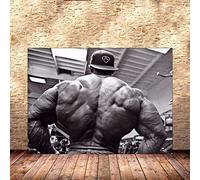 Hnyjyfa Affiches musculation homme musclé sexy Affiche d'entraînement Decoration salle sport domicile exercice citation motivation inspirante Art mural Toile tableau gymnastique 0311334