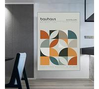 Hnyjyfa Art mural géométrique lignes abstraites Bauhaus affiche musée peinture moderne Bauhaus 1923 exposition affiche minimaliste oeuvre Decoration nordique Vintage Bauhaus Design 0221340