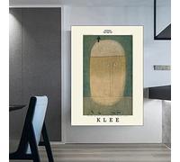 Hnyjyfa Paul Klee Peinture Art Abstrait Avion géométrie Bloc de Couleur Affiche surréalisme Vintage Ligne Figure Tableaux Minimaliste Murale Moderne Salon Decoration 0329349