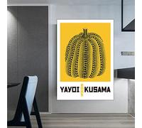 Hnyjyfa Yayoi Kusama Affiche Citrouille Murale Art Japon artiste obsessionnel citrouille peinture abstraite point sans fil affiche à pois reine Art musée exposition affiche Decoration 0302382