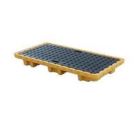 HNZHUXUE Bacfuite Pour Seau de Peinture Industriel - Lot de 5, Plateforme Antidérapante Avec Drain, Idéal Pour Contenir Les Fûts Et Prévenir Les Déversements/Yellow-1 Pack/51.2 * 26.8 * 5.9In
