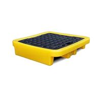 HNZHUXUE Bacfuite Pour Seau de Peinture Industriel - Lot de 5, Plateforme Antidérapante Avec Drain, Idéal Pour Contenir Les Fûts Et Prévenir Les Déversements/Yellow-2 Pack/28.3 * 28.3 * 6.1In