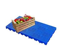 HNZHUXUE Lot de 5 Bacs À Peinture Industriels En Plastique - Palette de Confinement Des Déversements Pour Usines, Bleu, Idéal Pour Le Stockage de Peinture Et de Liquides/Blue-1 Pack/60 * 60 * 3Cm