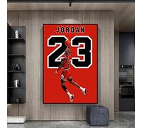 HNZKly Basketball Superstar Canvs Affiche No. 23 Toile Tableau Flyer Michael Jordan Et James Fan Imprimer Murale Art Tableaux GarçOn Chambre Decoration Peinture 50x75cm Sans Cadre