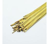 HNZZQFR Eink Lot de 100 électrodes de forage EDM Tube en laiton 0,9 x 400 mm