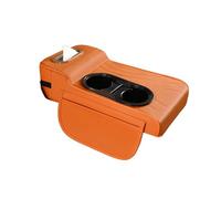 HNZZT Coussin d'accoudoir de voiture multifonction pour Citroën C1 C2 C3 C4 C5 C5X C6 C8 DS3 DS4 DS5 Tapis multifonction pour accoudoir de voiture Orange