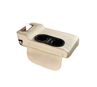 HNZZT Coussin d'accoudoir de voiture multifonction pour Mercedes Benz AMG Classe A Classe A Classe A Klasse W177 A160 A180 A180d Tapis de boîte d'accoudoir de voiture multifonction Blanc