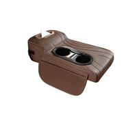 HNZZT Coussin d'accoudoir de voiture multifonction pour Mercedes Benz AMG Classe A Klasse A200 A200d A220d A250e A260 A35 A45 A45s Tapis d'accoudoir de voiture multifonction Marron