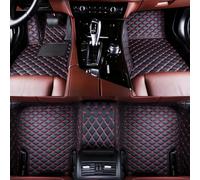 HNZZT Tapis de Sol Voiture pour Mercedes-Benz Classe ML (W164) 2005 2006 2007 2008 2009 2010 2011, Toutes Les Intempéries Imperméable Antidérapant Cuir Tapis de Voiture,BlackRed