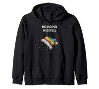 Ho Bonnet de Père Noël Gay Arc-en-Ciel LGBTQ Pride Sweat à Capuche