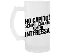 Ho Capito Semplicemente Non Mi Interessa Bicchiere Birra Tazza Chope À Biere Beer Mug