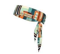 Ho Chi Minh-Ville, bandeau à cravate imprimé Vietnam pour homme et femme, bandeau ninja, bandeau réglable évacuant l'humidité