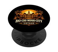 Ho Chi Minh-Ville Vietnam Coucher de Soleil Skyline Voyage Saigon PopSockets PopGrip Adhésif