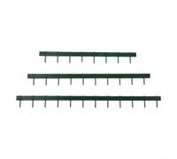 HO Échelle 1:87 Clôture de sécurité en fer pour modélisme ferroviaire, accents de paysage et applications de modélisation miniature (3 ensembles de vert)
