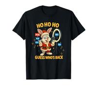 Ho Ho Ho Guess Who's Back Funny Easter Bunny Santa T-Shirt