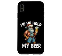 Ho Ho Hold My Beer Funny Santa boit Noël en Juillet Coque pour iPhone XS Max
