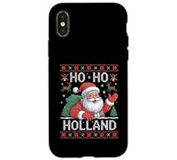 Ho Ho Holland Santa Claus Xmas Netherlands Ugly Christmas Coque pour iPhone X/XS