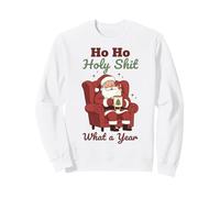 Ho Ho Holy Shit What a Year Funny Christmas Santa Sweatshirt