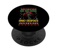 Ho Ho Hose And Heroes, pompier et pompier, Noël PopSockets PopGrip Adhésif