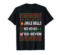 Ho Ho Jingle Bells 67 Meme Six Seven Pull de Noël Moche T-Shirt