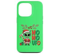 Ho-Ho UFO Funny Alien Christmas Graphic Design Coque pour iPhone 13 Pro