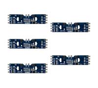 HO Kit de mise à niveau de circuit imprimé de train à l'échelle 8 broches DCC pour locomotives électriques modèles de train Accessoires 7,2 x 1,8 cm - 5 pièces