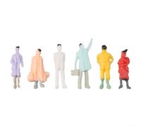 HO Lot de 400 figurines peintes à l'échelle 1:87 - Accessoires de configuration de train - Modèles humains miniatures réalistes pour scène ferroviaire et plate-forme modèle
