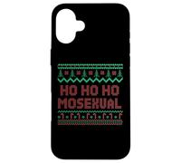 Ho Mosexual Gay Pride Arbre de Noël Moche Famille LGBT Coque pour iPhone 16 Plus