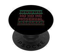 Ho Mosexual Gay Pride Arbre de Noël Moche Famille LGBT PopSockets PopGrip Adhésif