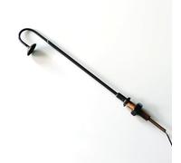 HO/OO Lot de 5 lampadaires LED à échelle réduite pour chemin de train, résistance de 75 mm