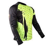HO Soccer Adikt Pro Lime Blast Maillot de Gardien de But à Manches Longues avec Rembourrage pour faciliter Le contrôle du Ballon Unisexe pour Enfants, Vert Citron/Noir, 14XS