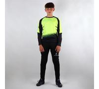 HO Soccer Ensemble de Gardien de But Kid Keeper Deep-Sea Lime, T-Shirt à Manches Longues avec Rembourrage et Pantalon Long rembourré, Polyester, Unisexe, pour Enfants, Bleu/Noir, Taille 12